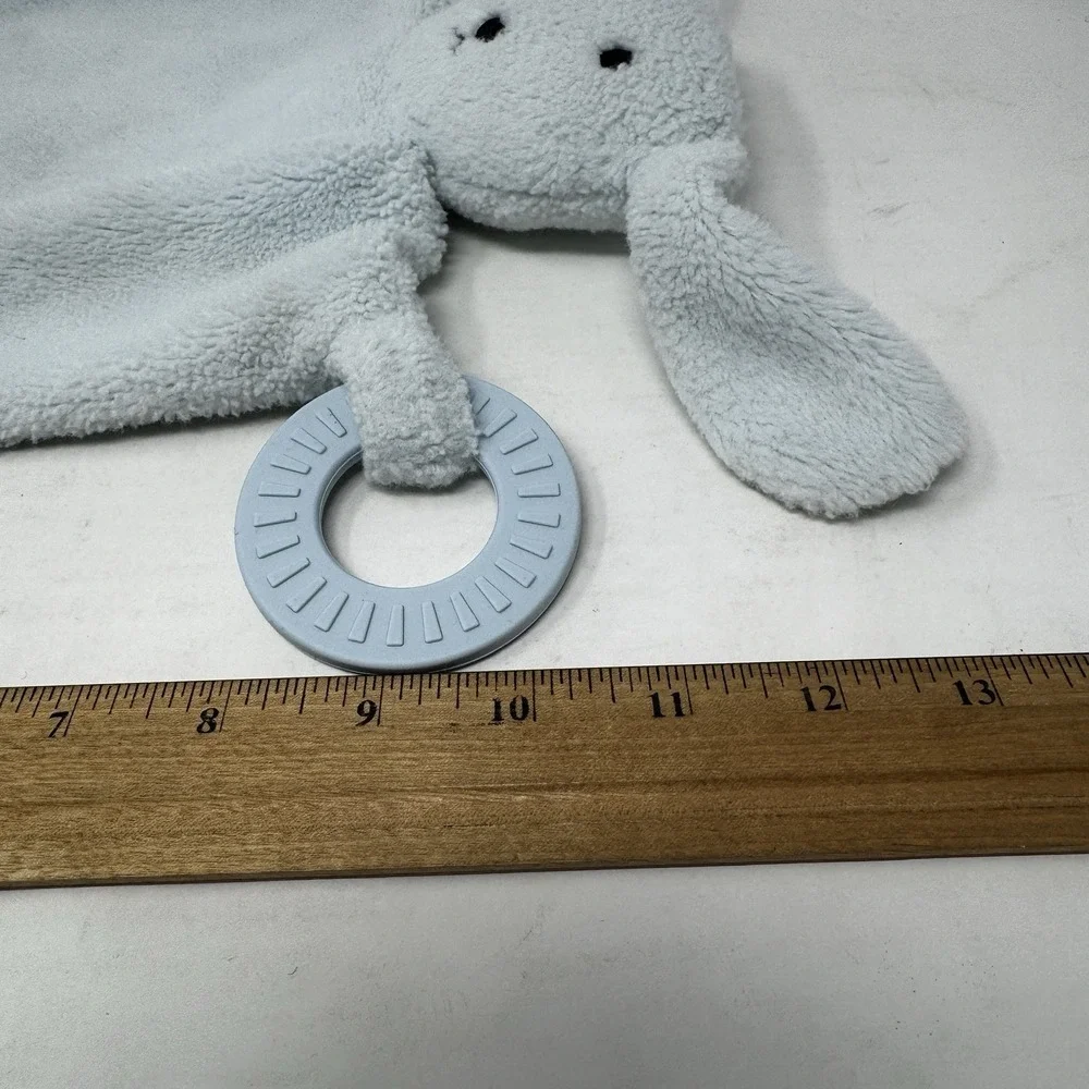 Bella Tunno Blue‎ Dog Lovey Rattle Silicone Teether Rings Baby - Picture 10 of 12